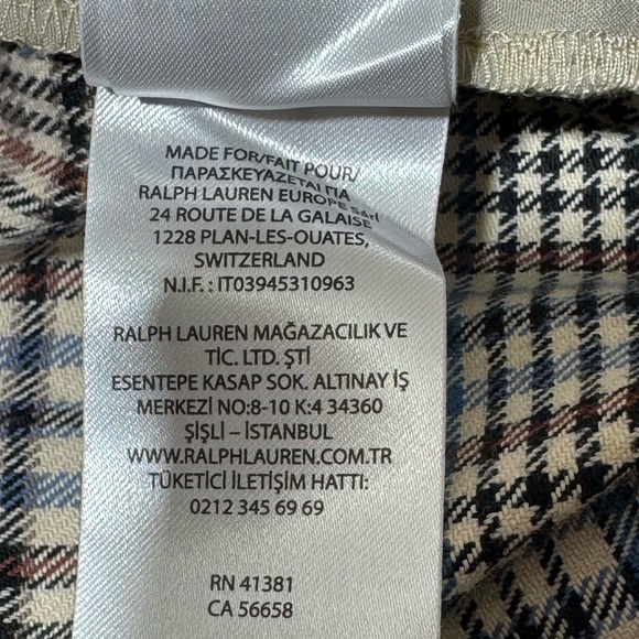 Lauren Ralph Lauren Plaid Trouser Wide Pants size 8 - Picture 11 of 13